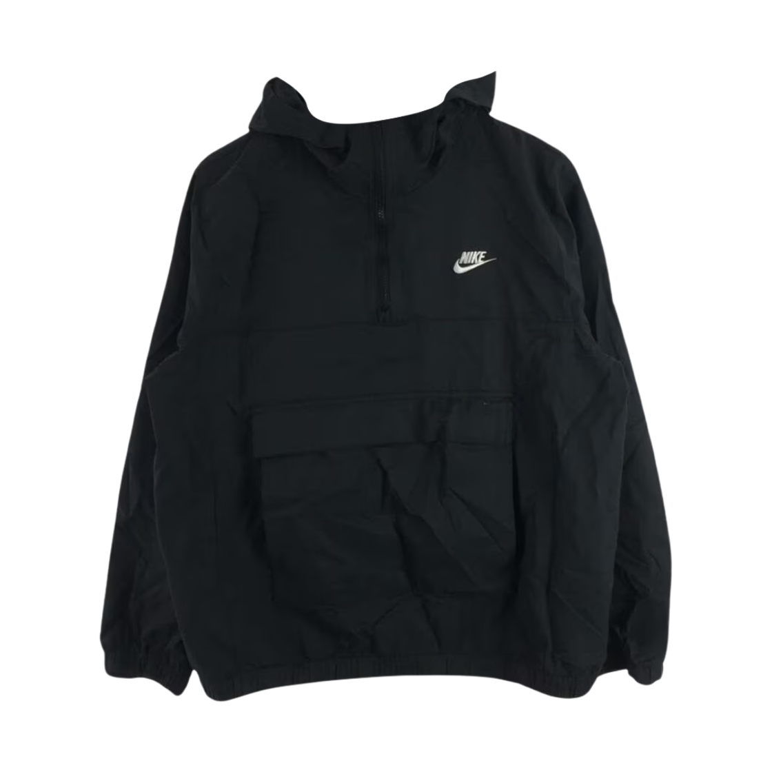 나이키 에센셜 우븐 아노락 재킷 블랙 - 아시아(Nike Essentials Woven Anorak Jacket Black - Asia)