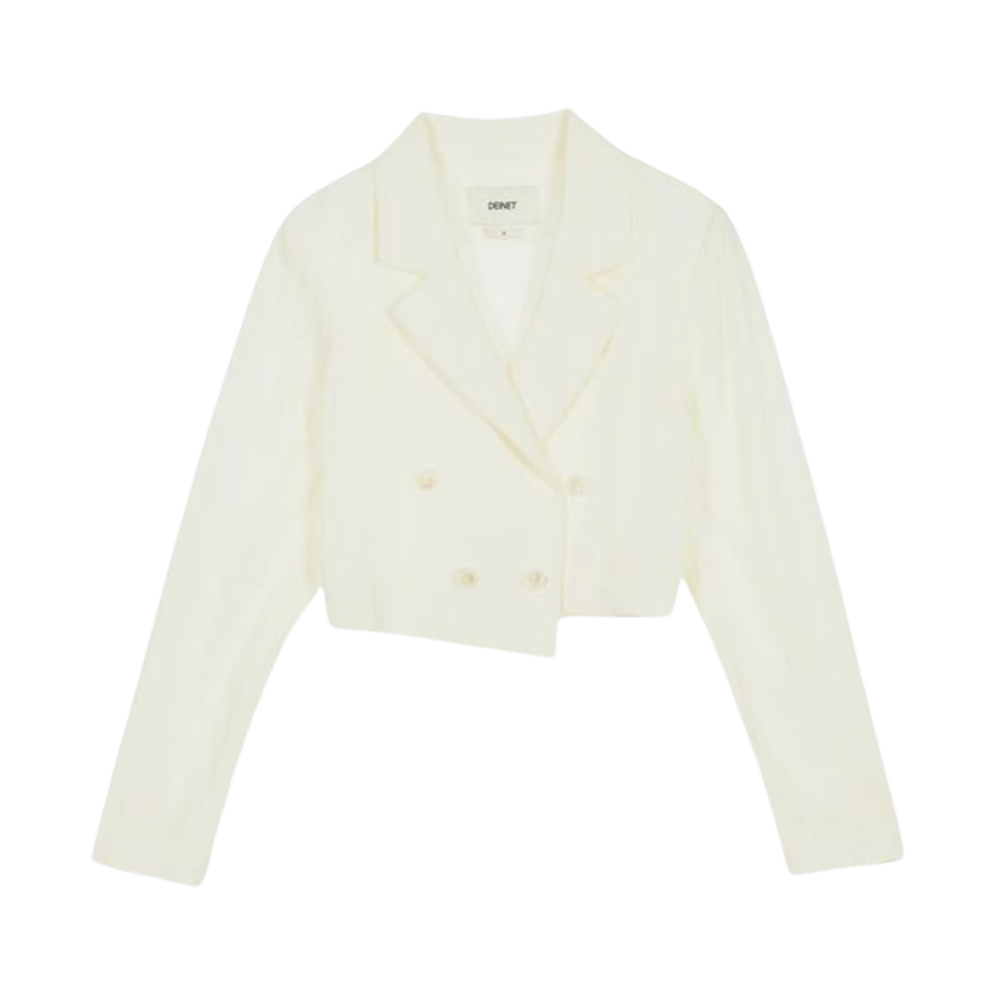 - (W) Deinet Crop Blazer Jacket Ivory