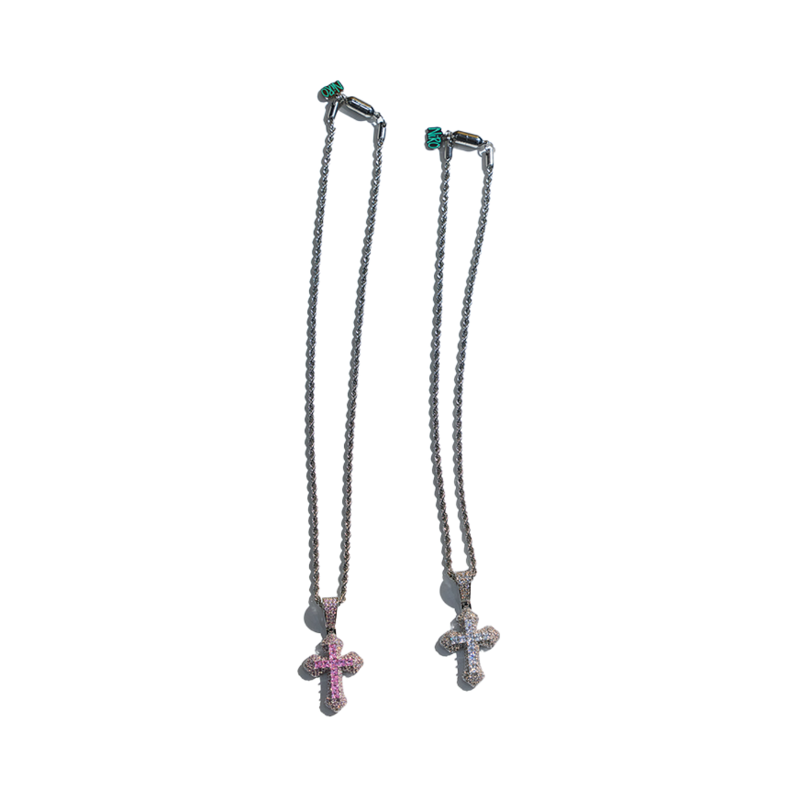 니로 세렌디피티 지르코늄 크로스 로프 체인 네크리스(NiRO.SERENDiPiTY Zirconium Cross Rope Chain Necklace #111)