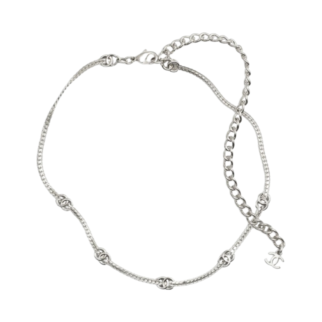 ABE255-B18058-NZS81 (W) Chanel Choker Metal & Silver