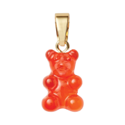 Crystal Haze Nostalgia Bear with Classic Connector Gold Jelly Red
