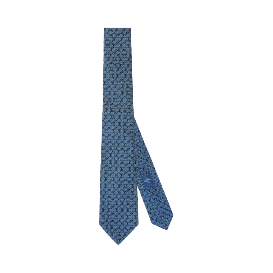 구찌 GG 실크 자카드 타이 블루(Gucci GG Silk Jacquard Tie Blue) - 1