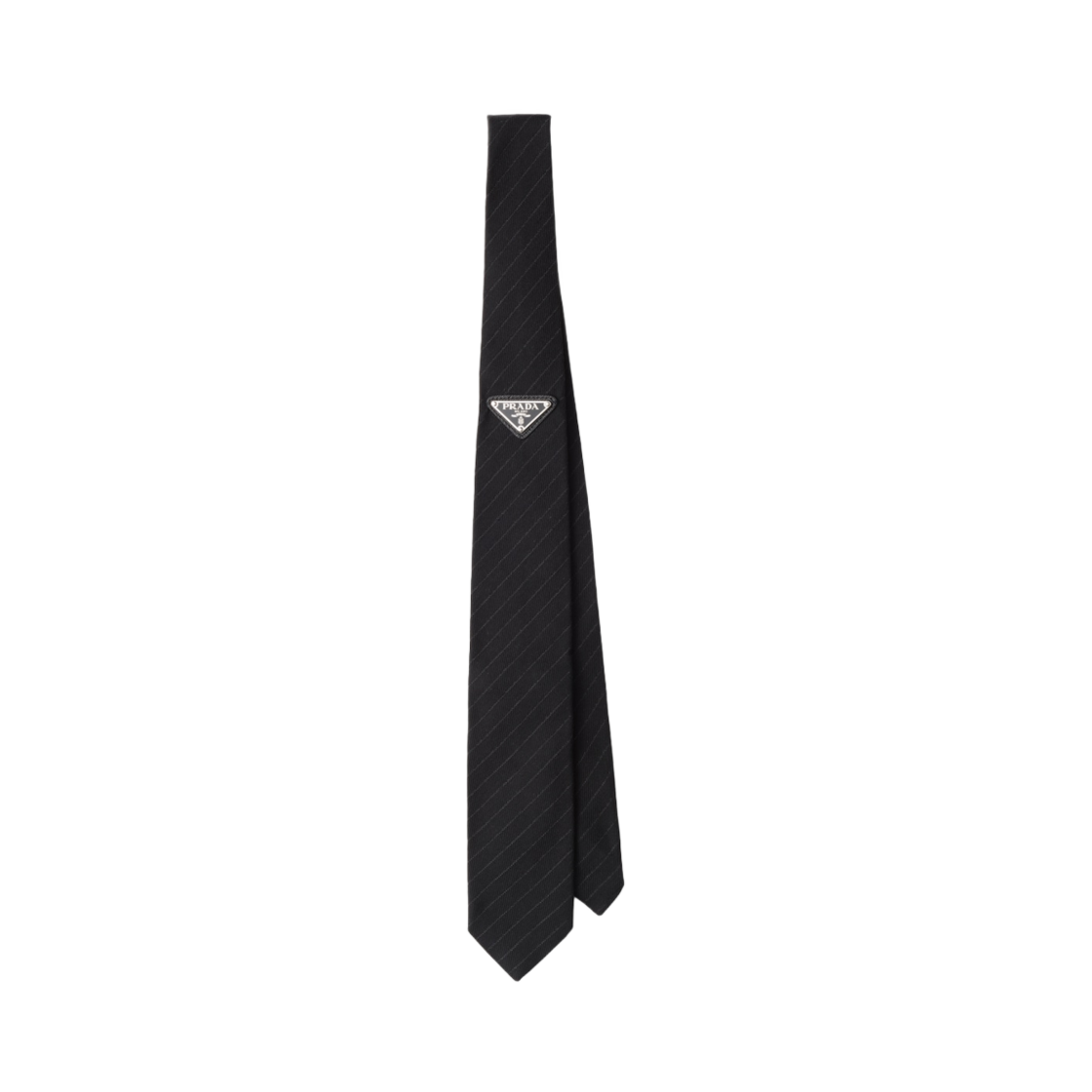 프라다 실크 타이 블랙