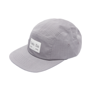 (W) Matin Kim Logo Label Solid Camp Cap Grey