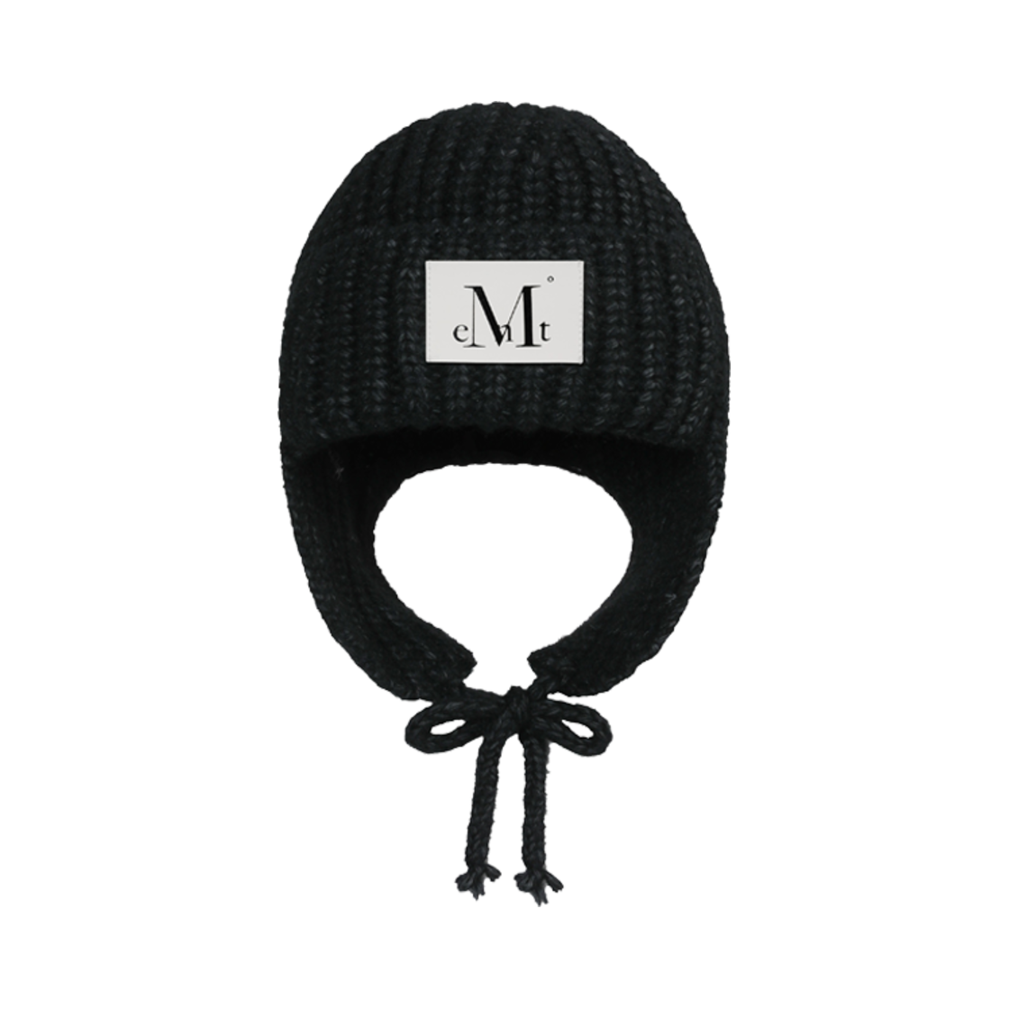 무센트 마농 니트 트루퍼 햇 블랙(MUCENT Manon Knit Trooper Hat Black) - 1