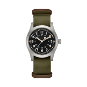 Hamilton Khaki Field Mechanical 42mm Nato Strap Green Black