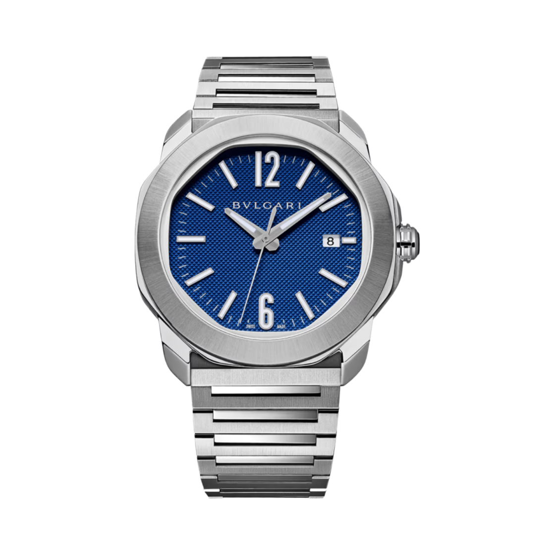 불가리 옥토 로마 41mm 워치 스테인리스 스틸 블루(Bulgari Octo Roma 41mm Watch Stainless Steel Blue)