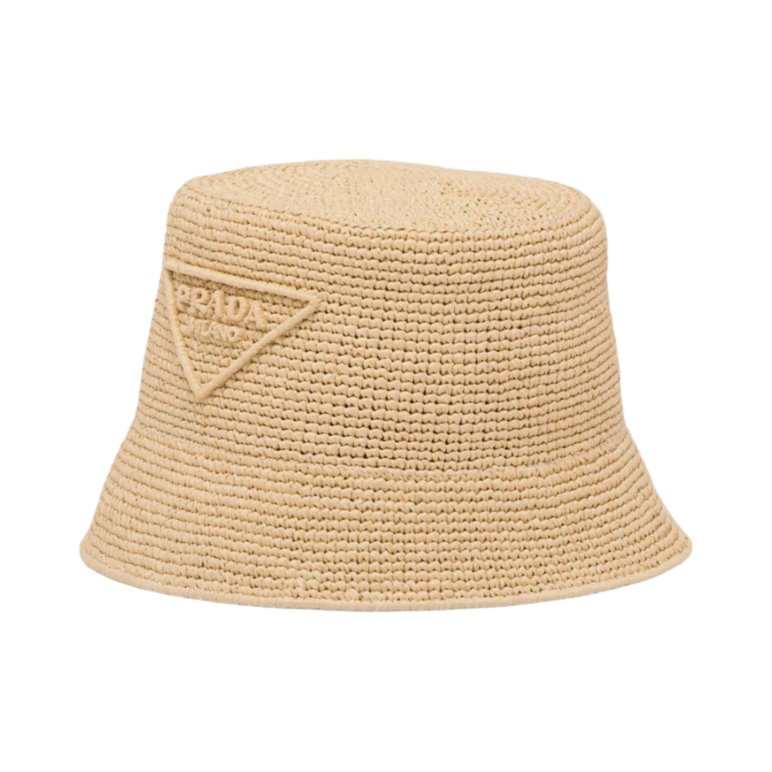 (W) 프라다 크로쉐 버킷햇 내츄럴((W) Prada Crochet Bucket Hat Natural) - 1