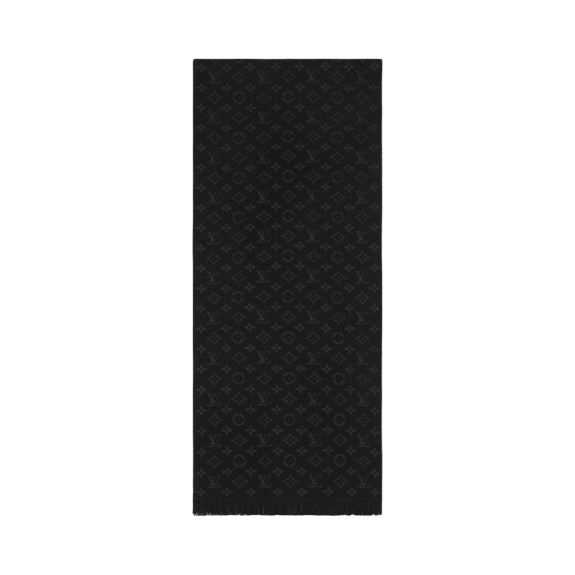 M70520 Louis Vuitton Monogram Classic Scarf Black - #2