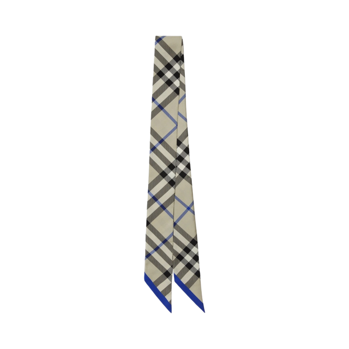 8088138 Burberry Skinny Check Silk Scarf Liken