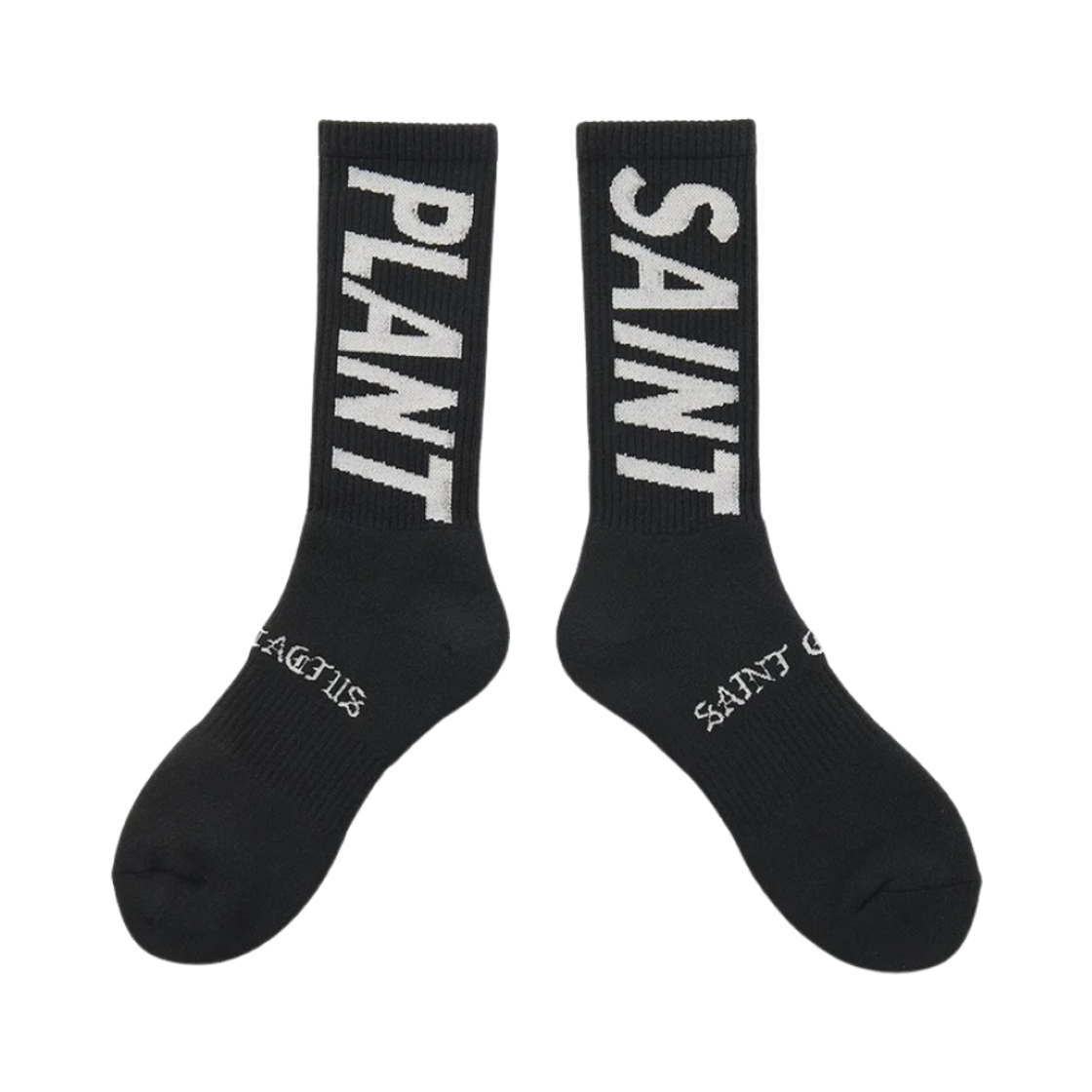 세인트 마이클 x CPFM 세인트 플랜트 삭스 블랙 - 24AW(Saint Mxxxxxx x Cactus Plant Flea Market Saint Plant Socks Black - 24AW)