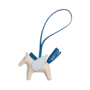 Hermes Rodeo Pegase PM Charm Milo Swift & Craie Bleu De France Bleu Brume