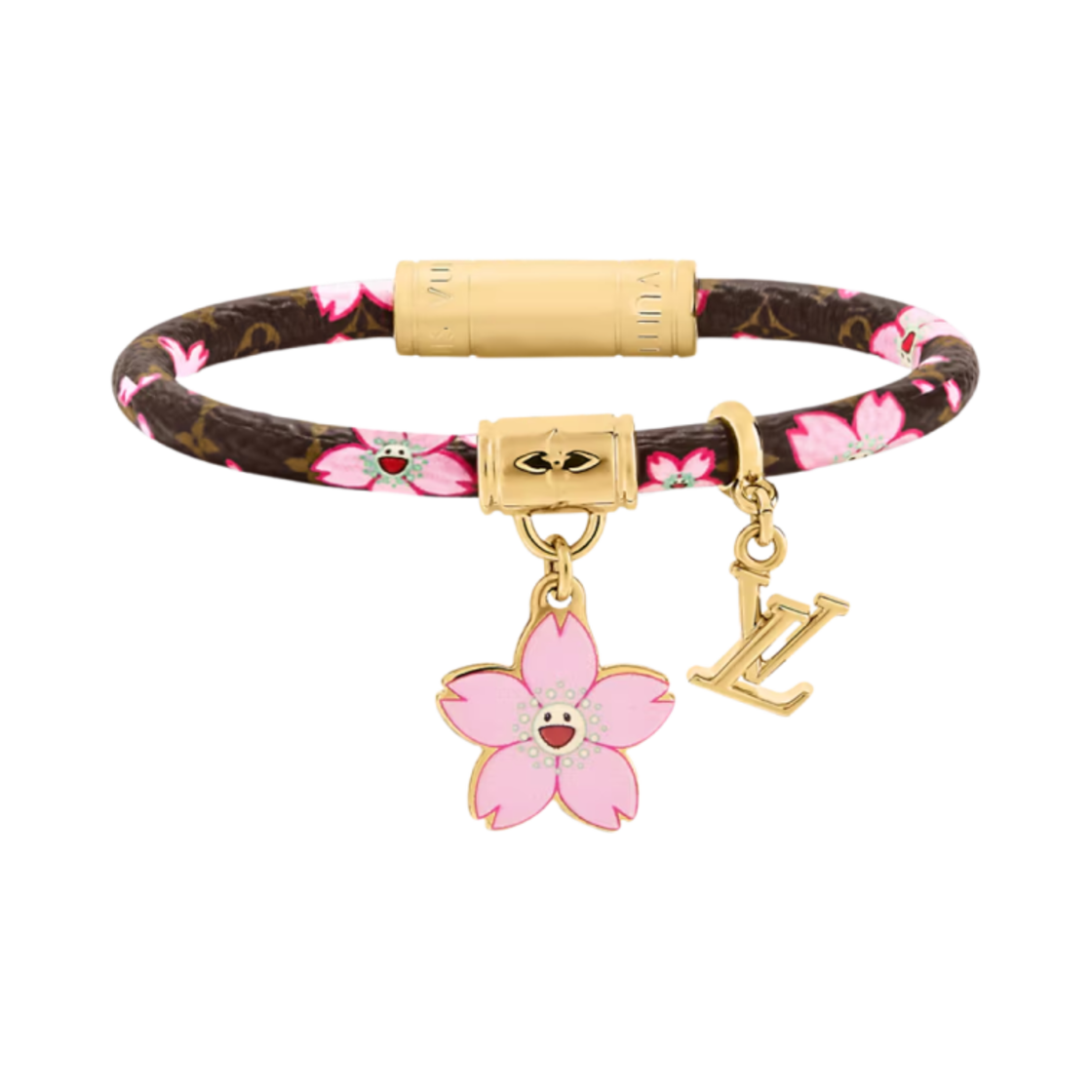 - (W) Louis Vuitton x Murakami Takashi Cherry Blossom Bracelet Sakura Brown
