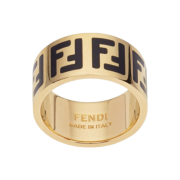 (W) Fendi Forever Fendi Ring Gold Black