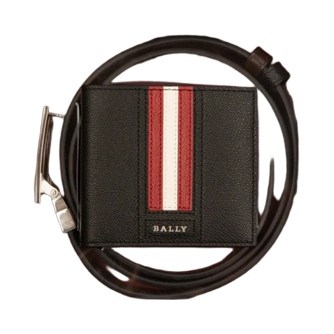 발리 기프트 박스 레더 벨트 앤 월렛 블랙(Bally Gift Box Leather Belt and Wallet Black)