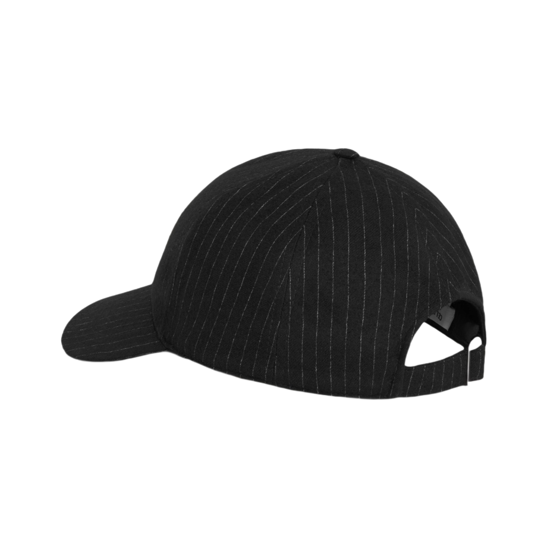 셀린느 스트라이프 플란넬 베이스볼 캡 느와르 끄레(Celine Baseball Cap in Striped Flannel Noir Craie) - 2