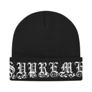 Supreme Old English Rhinestone Beanie Black - 21SS