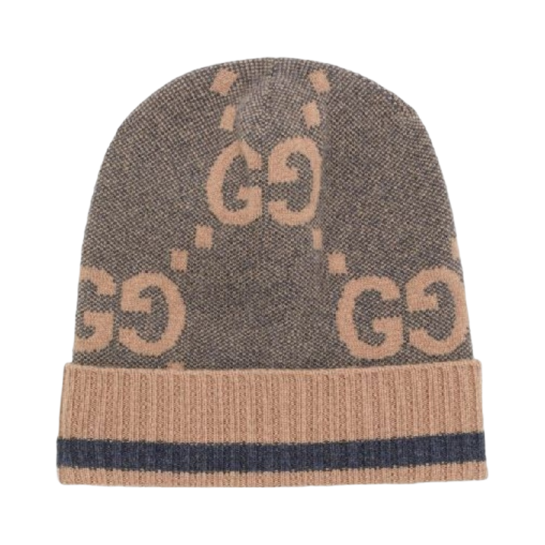 676827-4GABX-4279 Gucci Knit Wool Beanie Blue Beige