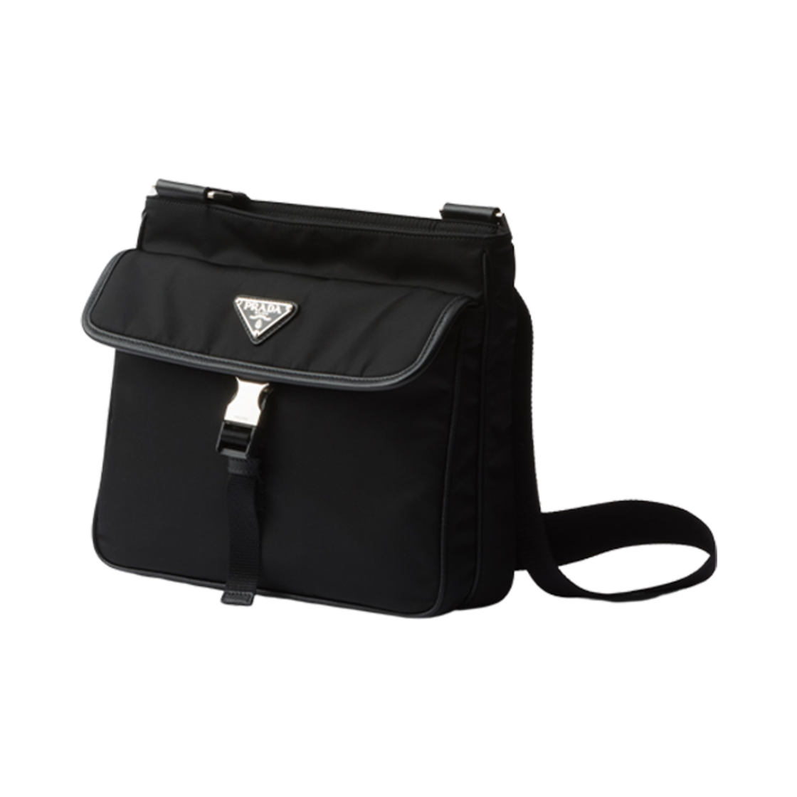프라다 리나일론 앤 사피아노 레더 숄더백 블랙(Prada Re-Nylon and Saffiano Leather Shoulder Bag Black) - 2