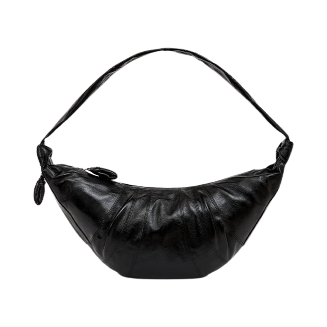 BG0000-LF1329-670 Lemaire Large Croissant Bag Coated Cotton Forest