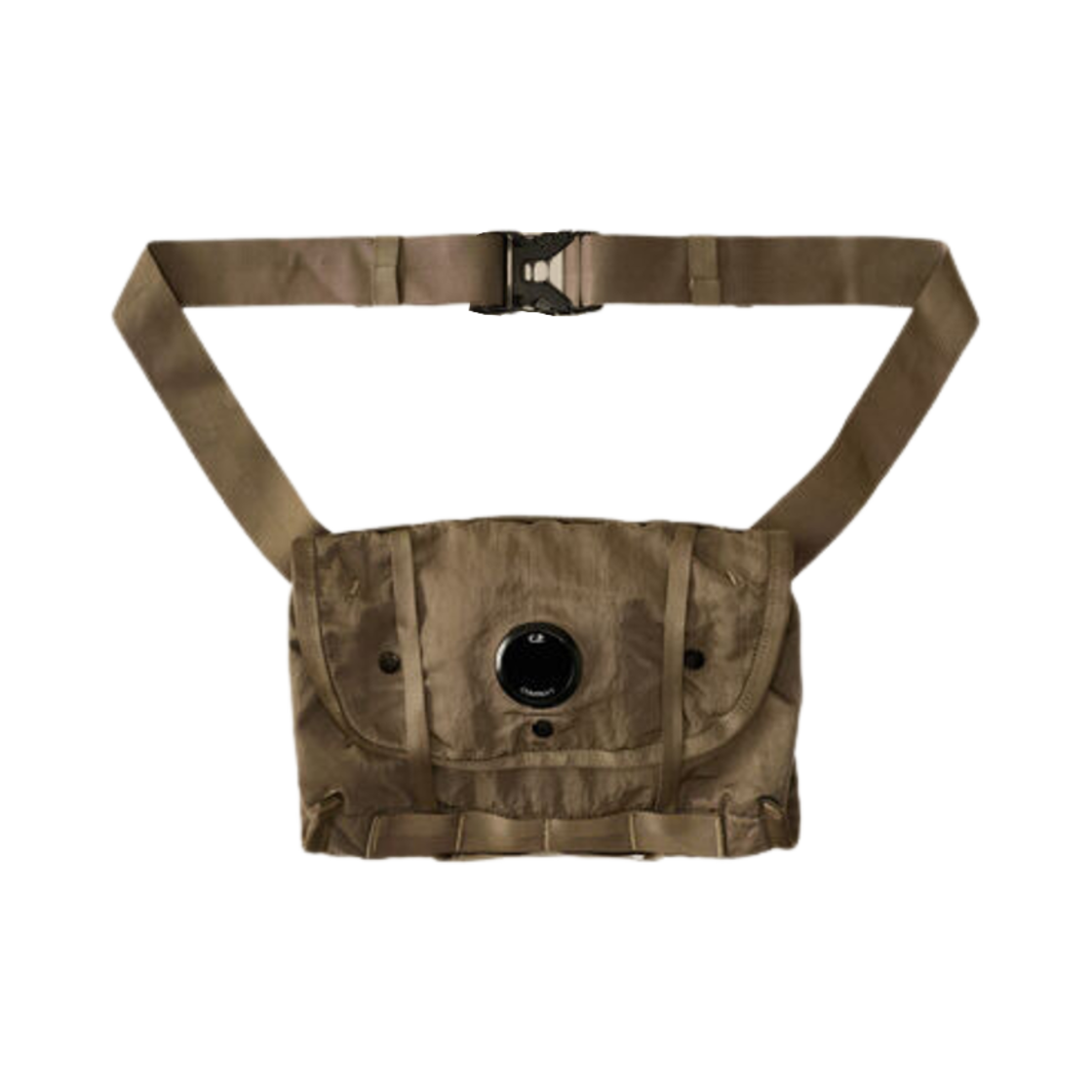 17CMAC076A005269G359 C.P. Company Nylon B Lens Waistband Pack Walnut Beige - 24FW