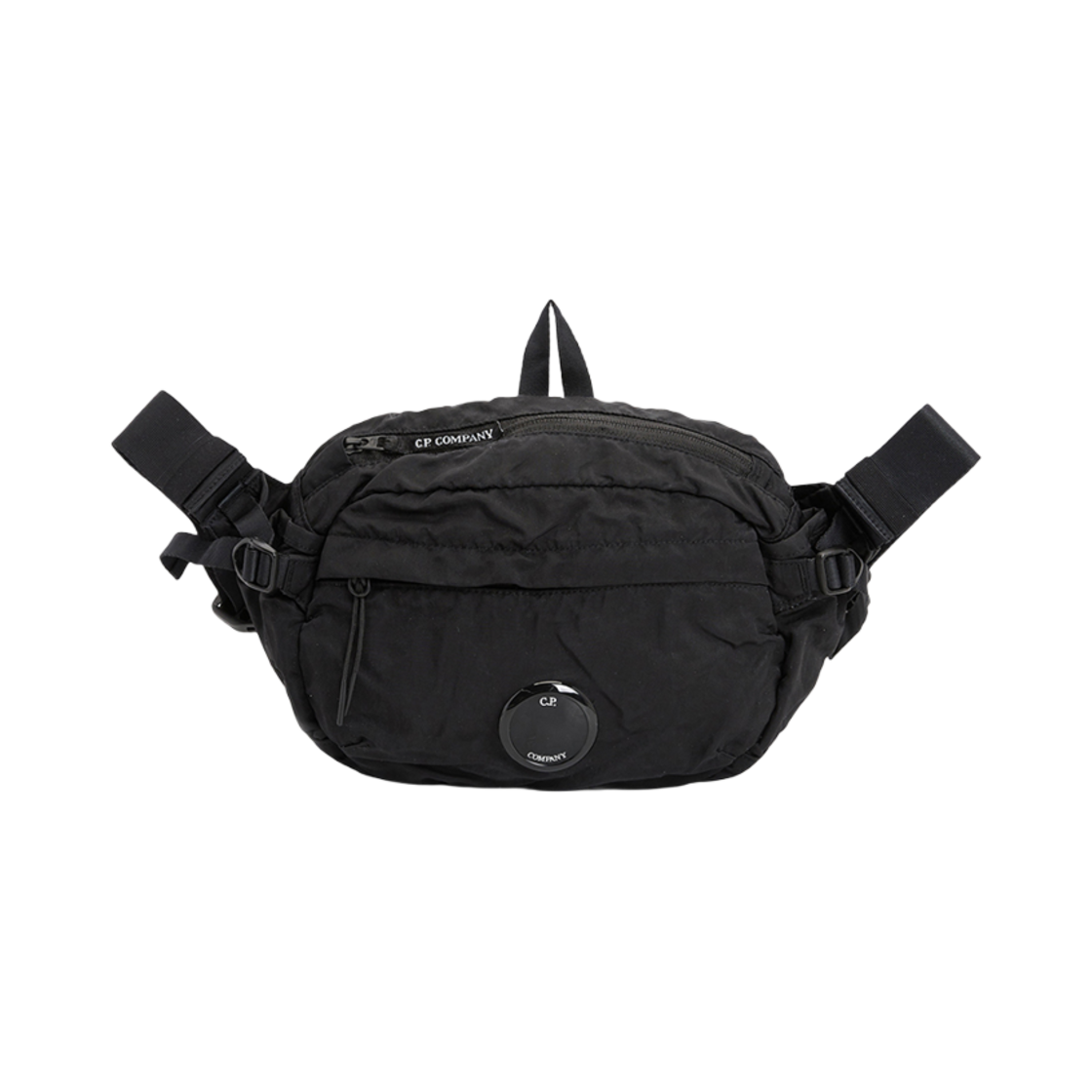 (Kids) C.P. 컴퍼니 웨이스트 백 블랙 - 24FW((Kids) C.P. Company Waist Bag Black - 24FW)