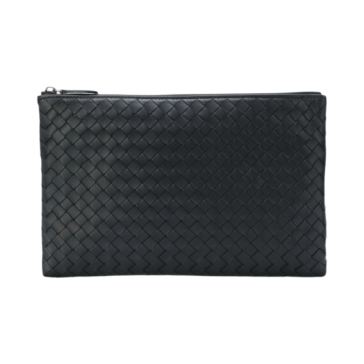 Bottega Veneta Biletto Intrecciato Clutch Black
