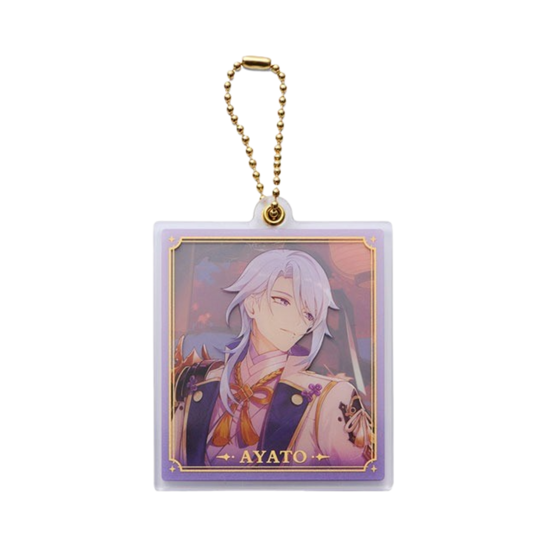 원신 사각 더블 아크릴 키링 카미사토 아야토