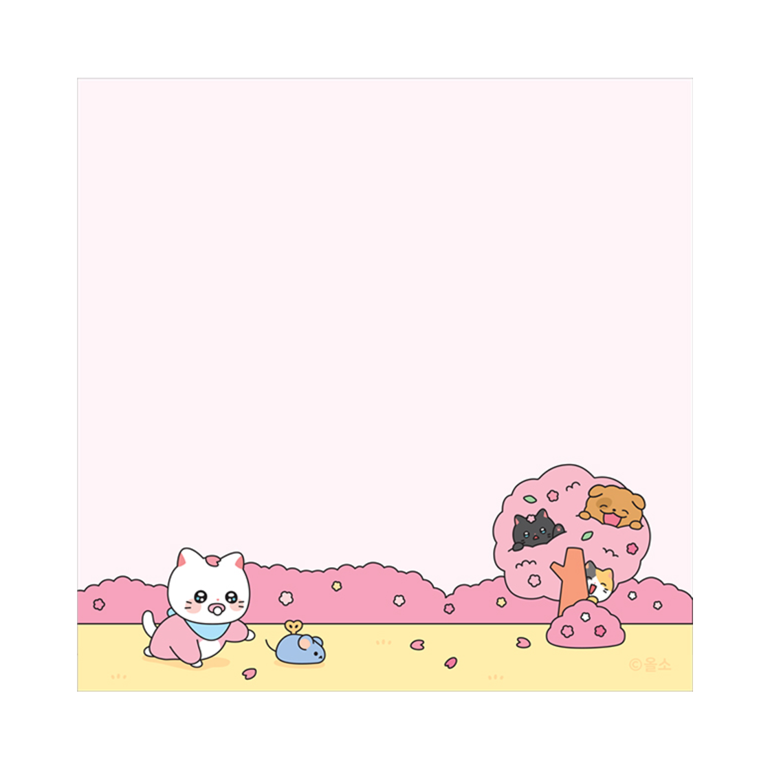 냐한남자 사각메모지 베베 춘배(Meow Man Square Memo BebeChunbae)