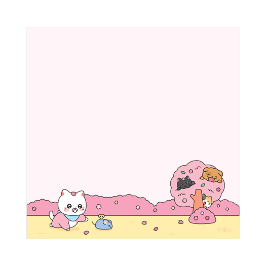 8809810182386 Meow Man Square Memo BebeChunbae