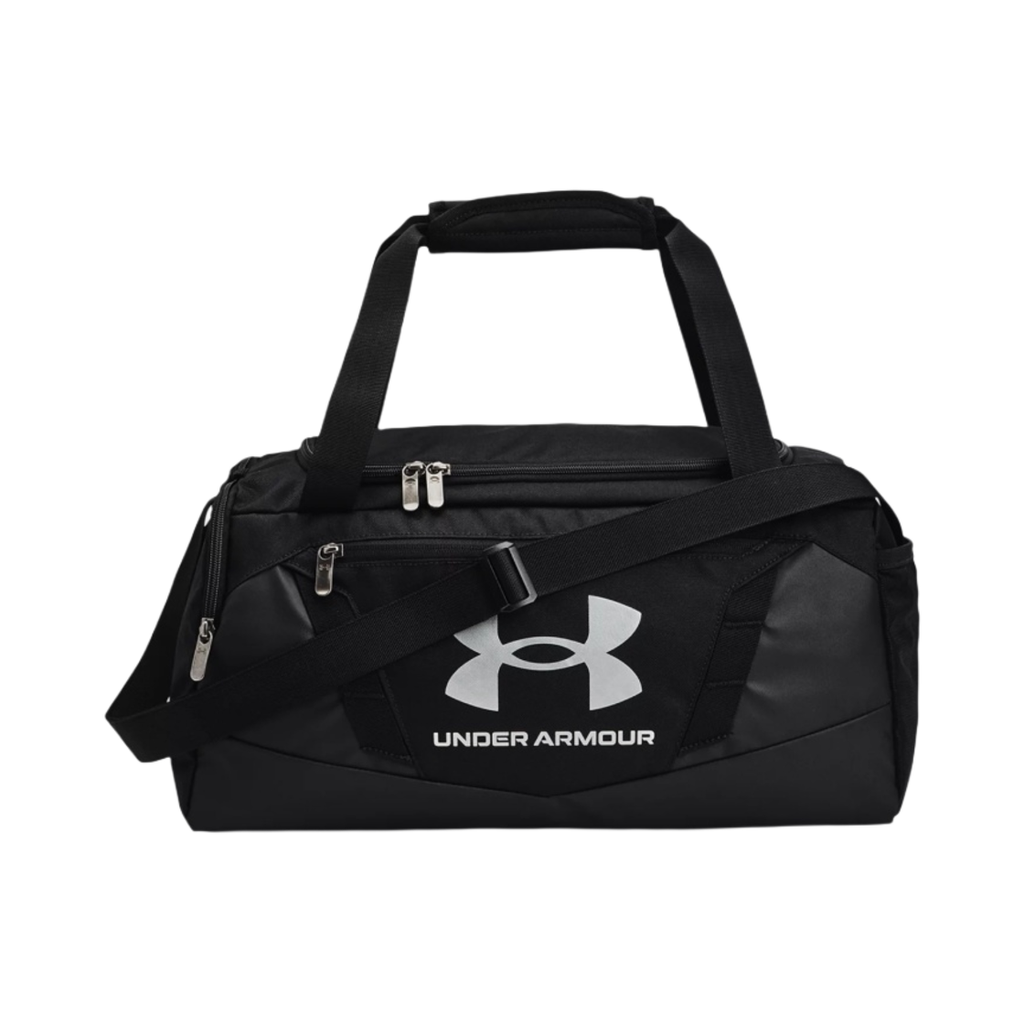언더아머 언디나이어벌 5.0 XS 더플백 블랙 메탈릭 실버(Under Armour Undeniable 5.0 XS Duffle Bag Black Metallic Silver)