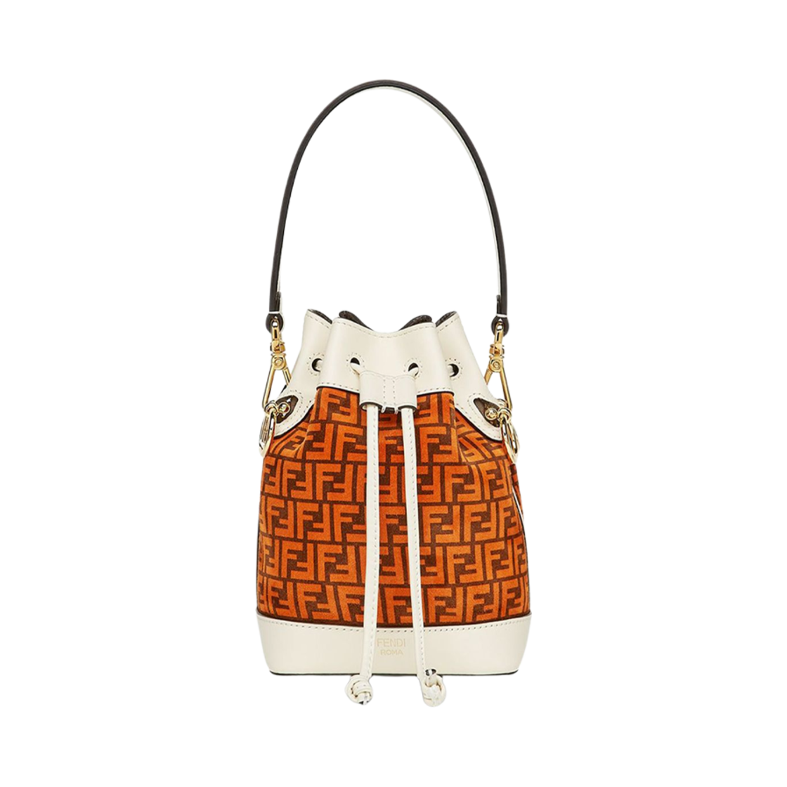 펜디 몬트레조 FF 미니 버킷백 오렌지 브라운(Fendi Mon Tresor FF Mini Bucket Bag Orange Brown) - 1