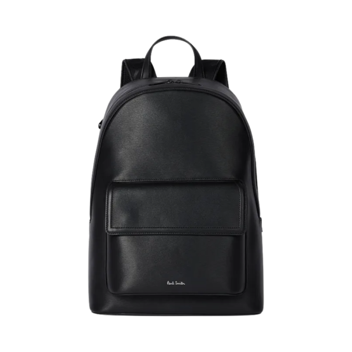 M1A-8043-BSGRAI-79 Paul Smith Straw Grain Embossed Leather Backpack Black