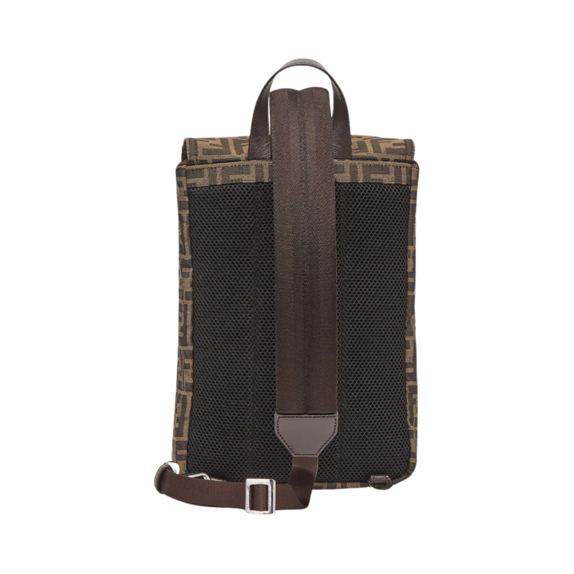 펜디 펜디니스 FF 패브릭 스몰 백팩 브라운(Fendi Fendiness FF Fabric Small Backpack Brown) - 3
