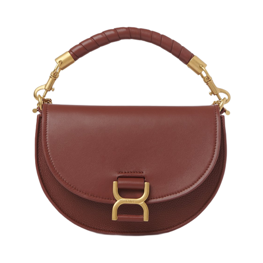 CHC23AS604L1427S Chloe Marcie Chain Flap Bag Sepia Brown
