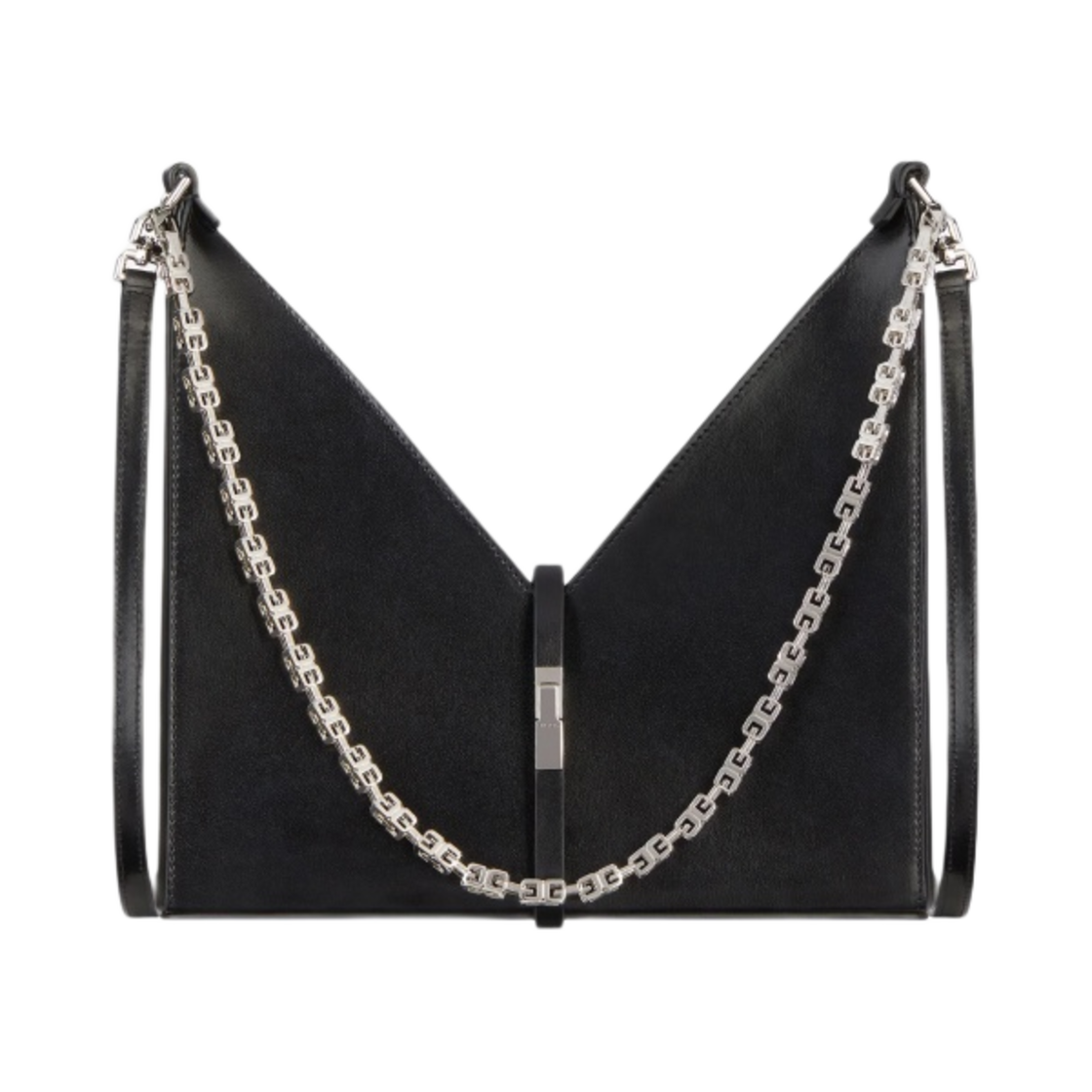 지방시 박스 레더 스몰 컷 아웃 체인백 블랙(Givenchy Small Cut Out Bag in Box Leather with Chain Black) - 1