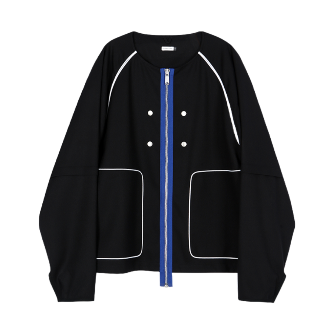 YPA23PSJKBK Youche NX Non Collar Jacket Black - 대표 이미지 #1