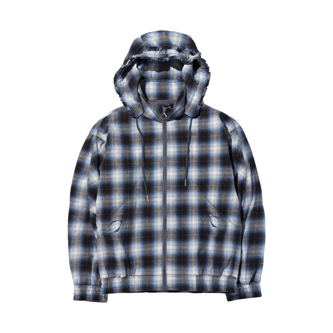 (W) 미스치프 보넷 후드 자켓 블루 블랙((W) Mischief Bonnet Hoodie Jacket Blue Black)