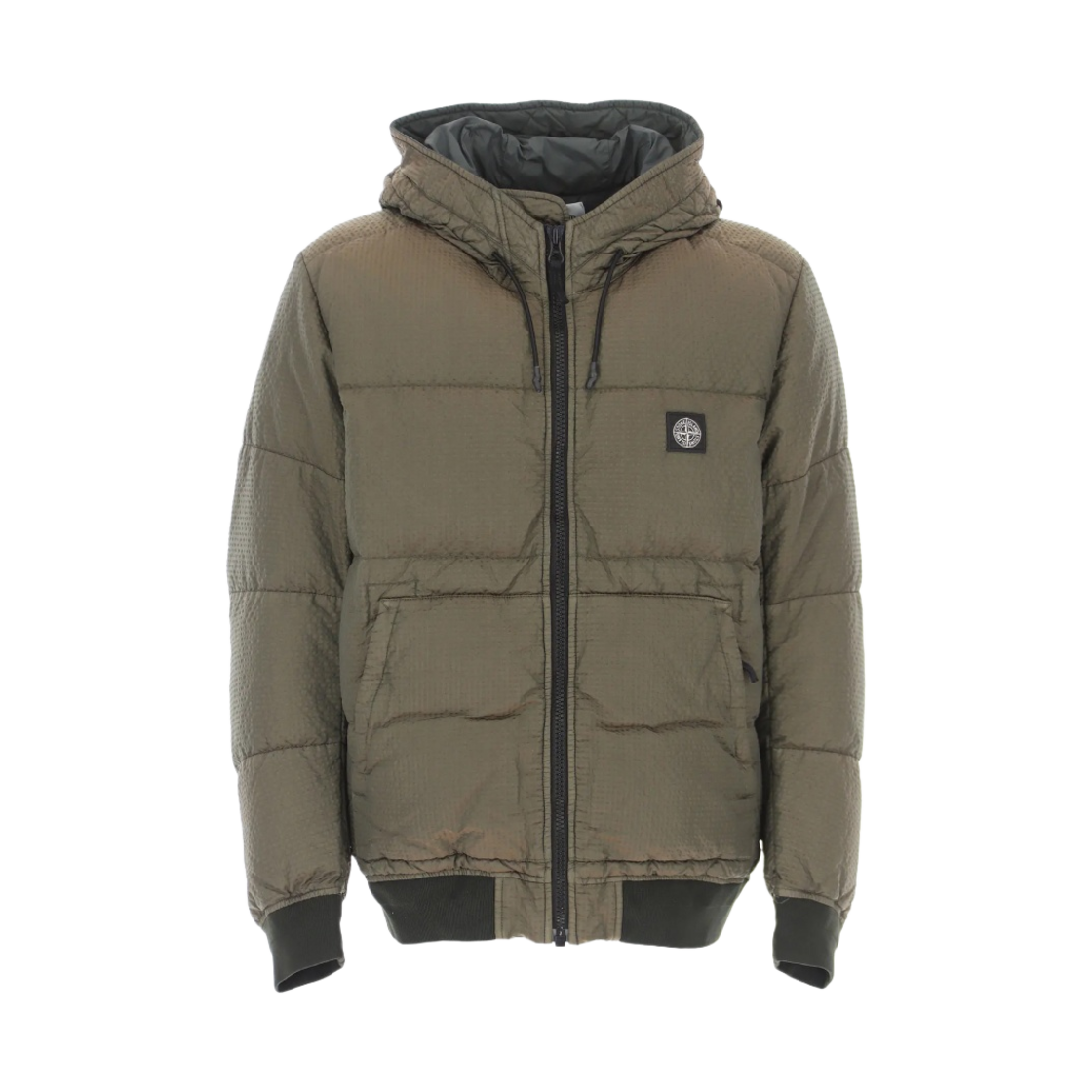 스톤 아일랜드 42634 시어서커 나일론 다운 스목 자켓 다크 그린 - 20FW(Stone Island 42634 Seersucker Nylon Down Smock Jacket Dark Green - 20FW) - 1
