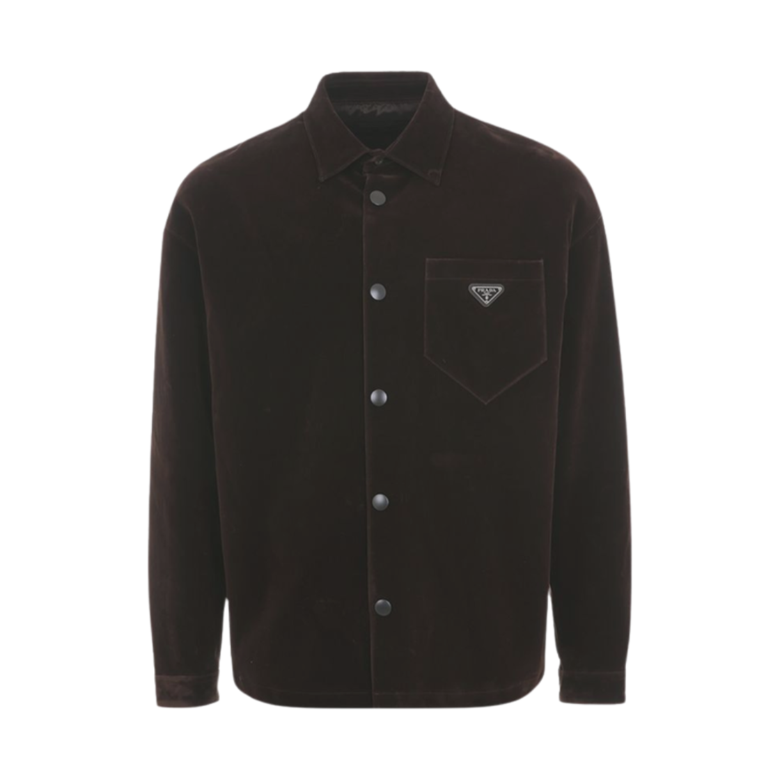 프라다 스트레치 코튼 셔츠 에보니(Prada Stretch Cotton Shirt Ebony) - 1