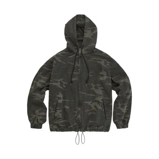 PL5PJU3303MA Polyteru Zip Hoodie Parka Camo