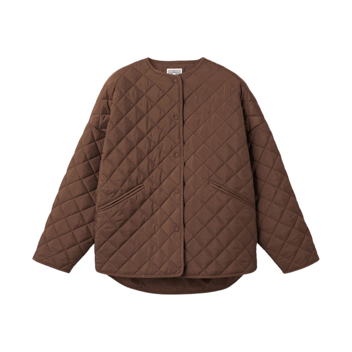 (W) 토템 퀼티드 자켓 새들 브라운((W) Toteme Quilted Jacket Saddle Brown)