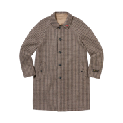 Supreme Reversible Houndstooth Overcoat Tan - 23FW