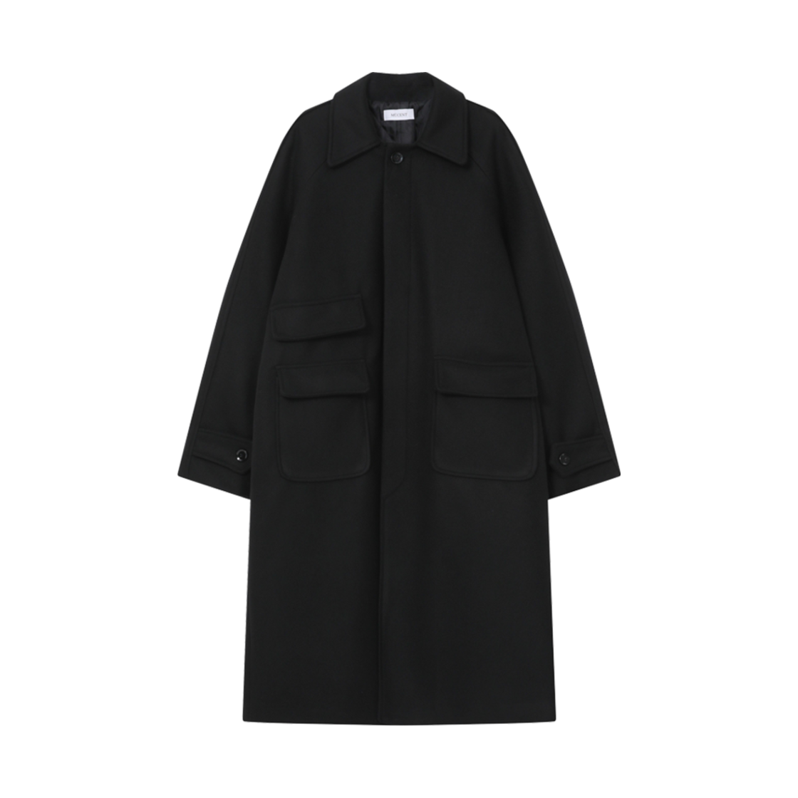 무센트 프레소 레더 와펜 발마칸 코트(MUCENT Presso Leather Wapen Balmacaan Coat)