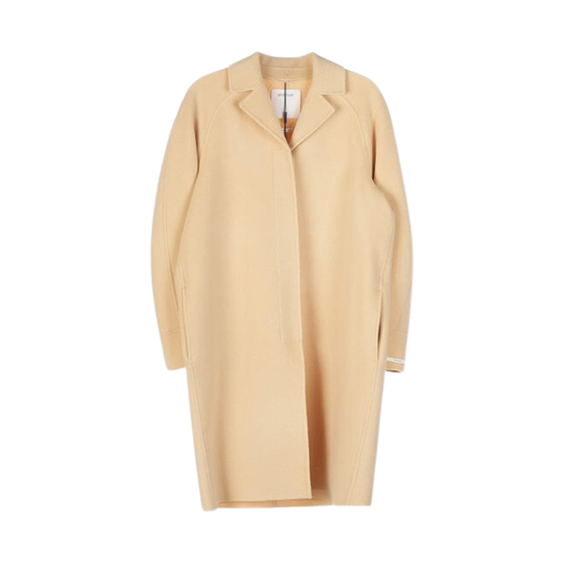 FERNET-085 (W) Max Mara Sportmax Fernet Wool Coat Vanilla
