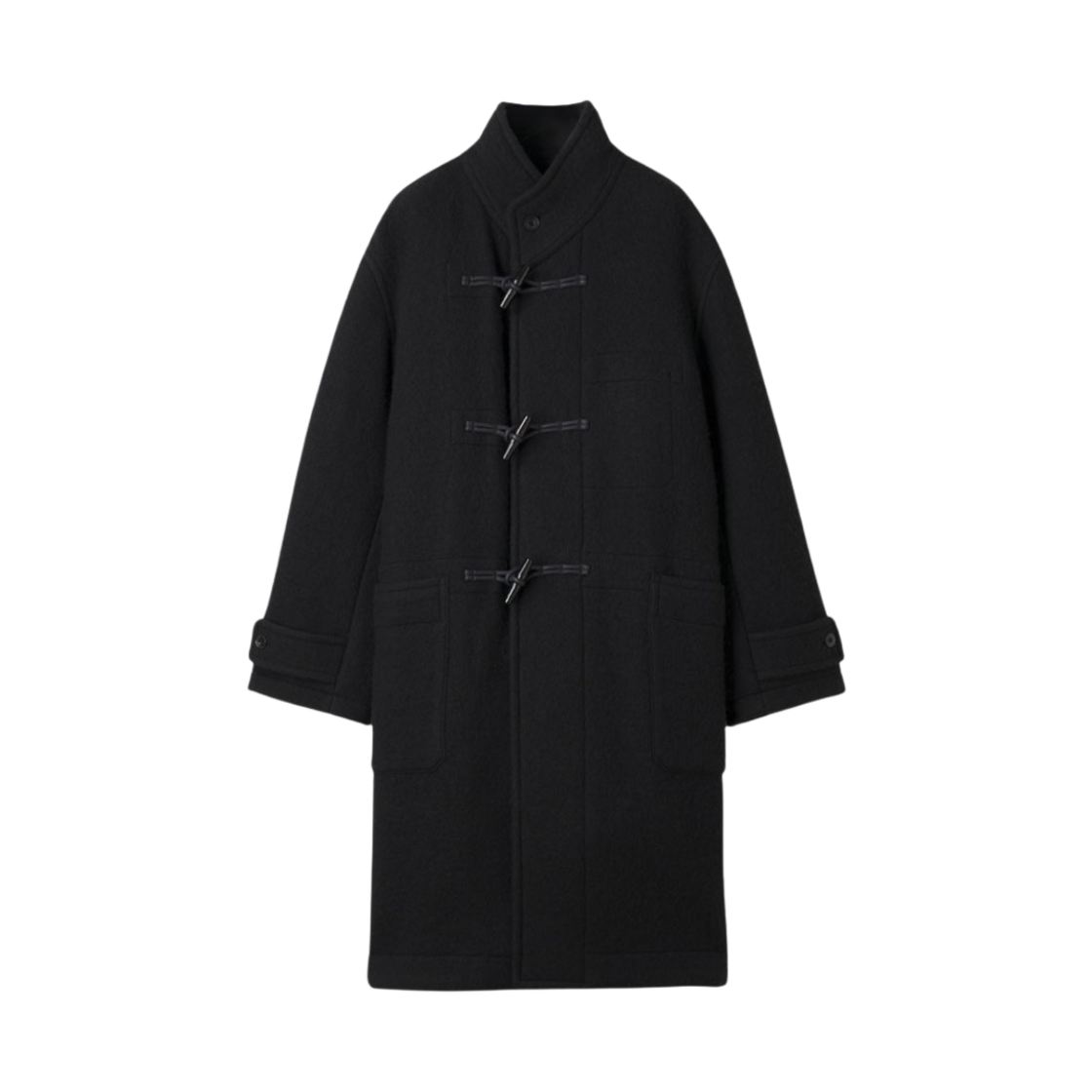르메르 울 맥시 더플 코트 블랙(Lemaire Wool Maxi Duffle Coat Black)