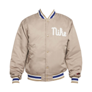 Nike Dugout Loose Satin Jacket Khaki Sail
