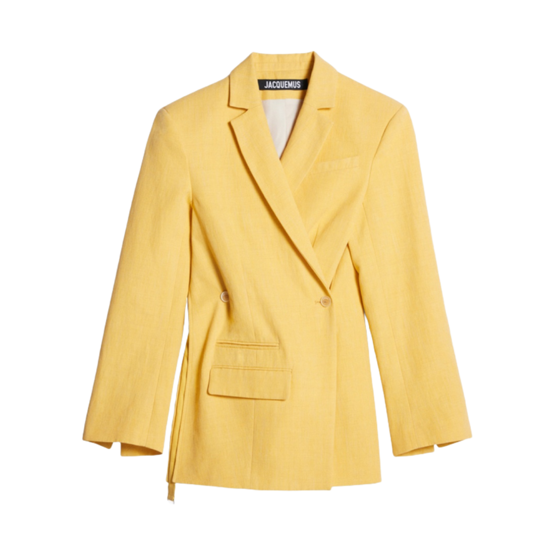 (W) 자크뮈스 라 베스테 티바우 크로스오버 더블 브레스티드 블레이저 옐로우
