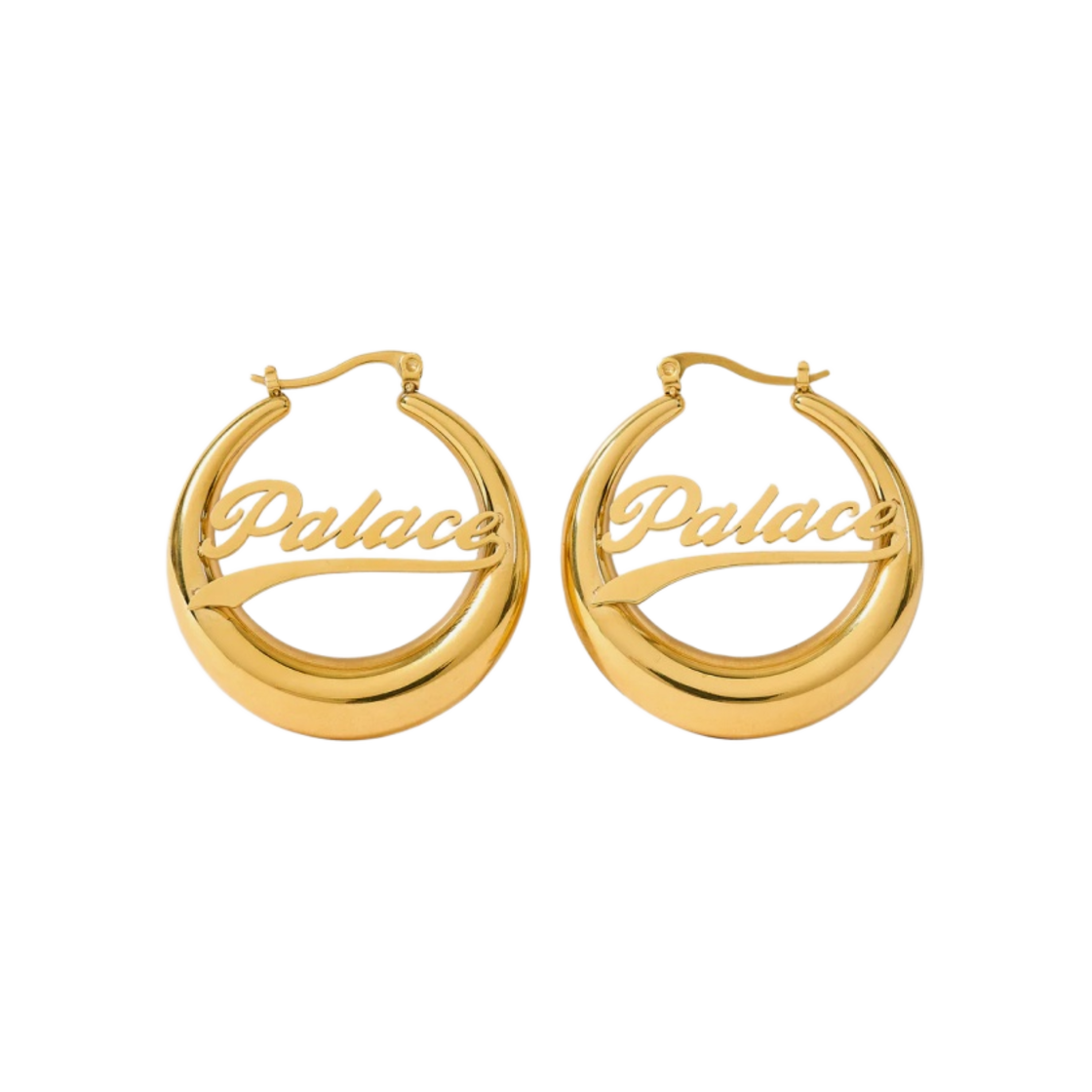 팔라스 후프 이어링 골드 플래팅 - 23SS(Palace Hoop Earrings Gold Plated - 23SS) - 1