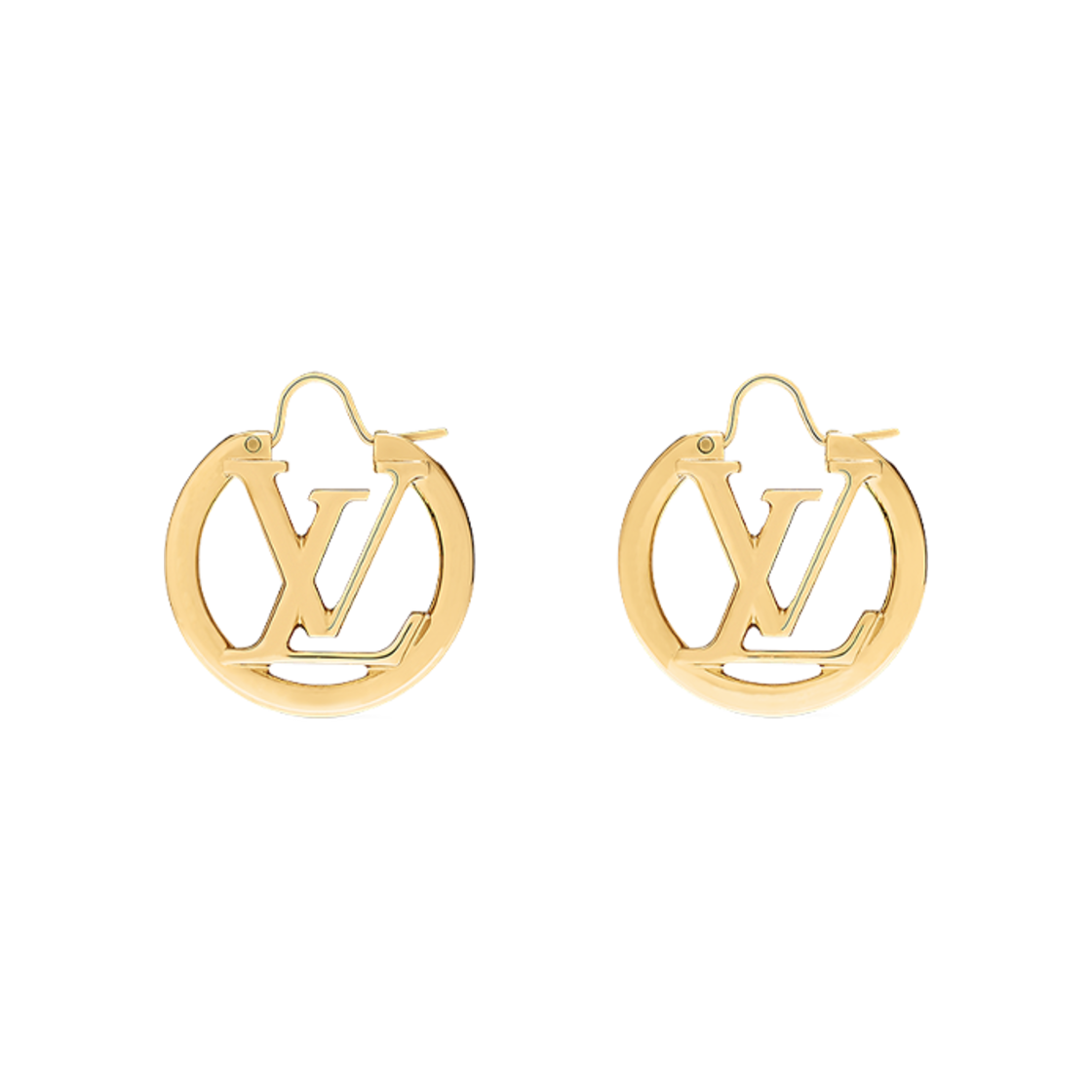 M00396 (W) Louis Vuitton Louise PM Earrings Gold